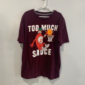 Burgundy Graphic Tee
